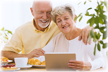 Couple reviewing estate jewelry selling options